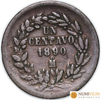 México. República. 1 Centavo. México. 1890 Mo