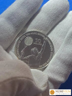 Nueva Zelanda 1987 50 dólares – Isabel II (Boris Becker) Plata Proof