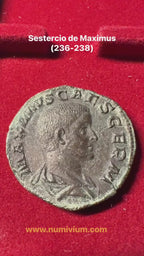 MAXIMUS (236-238). César, hijo de Maximino Tracio. SESTERCIO
