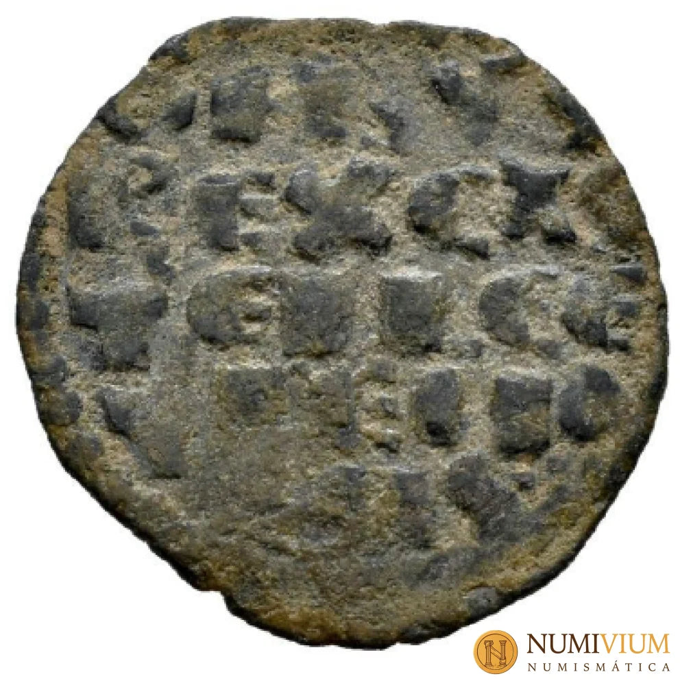 Reino de Castilla y León. Alfonso X (1252-1284). Dinero de seis líneas. Escasa