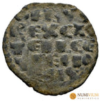 Reino de Castilla y León. Alfonso X (1252-1284). Dinero de seis líneas. Escasa