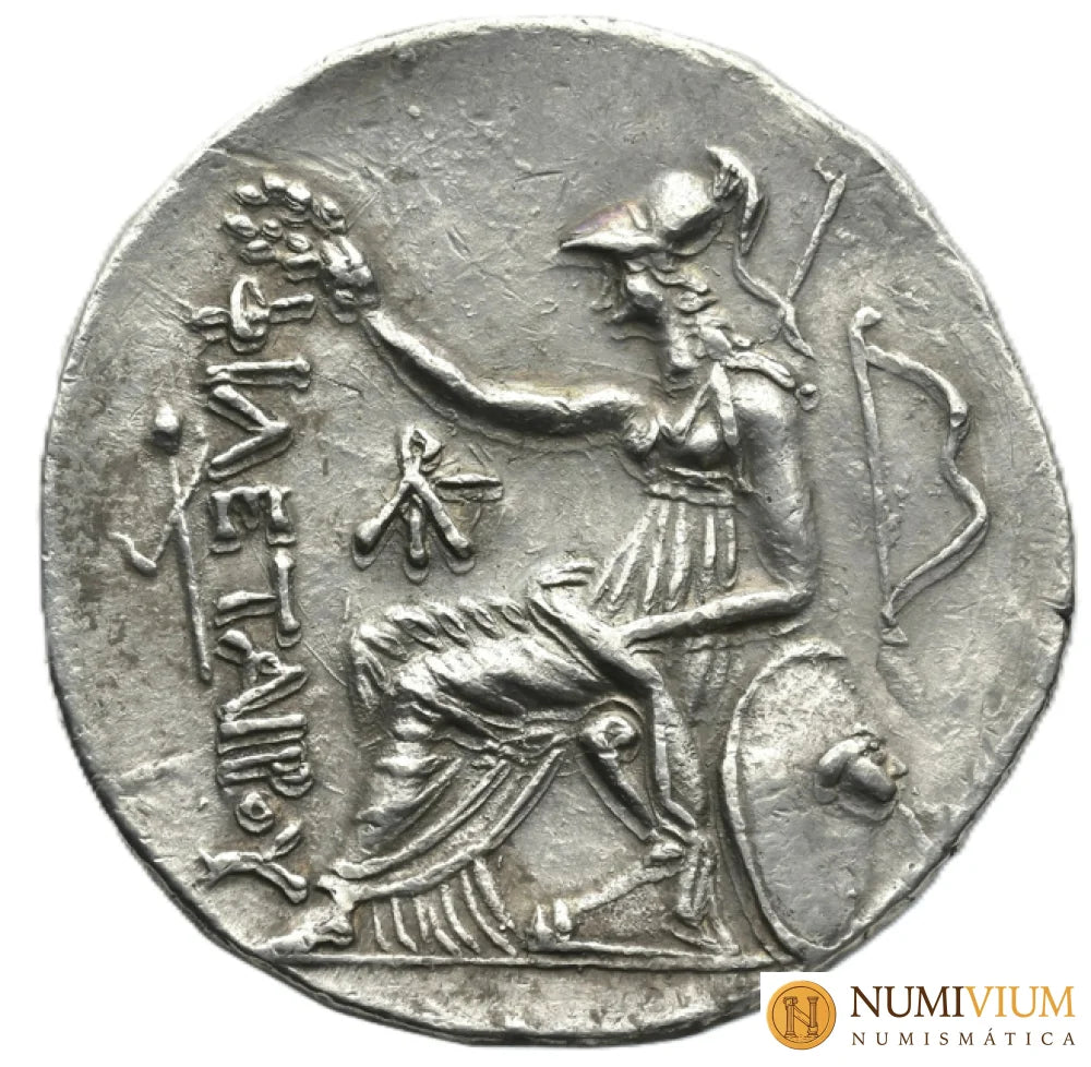 REYES DE PÉRGAMO. Eumenes II (197–159 a.C.). Pérgamo. Tetradracma. Rarísima