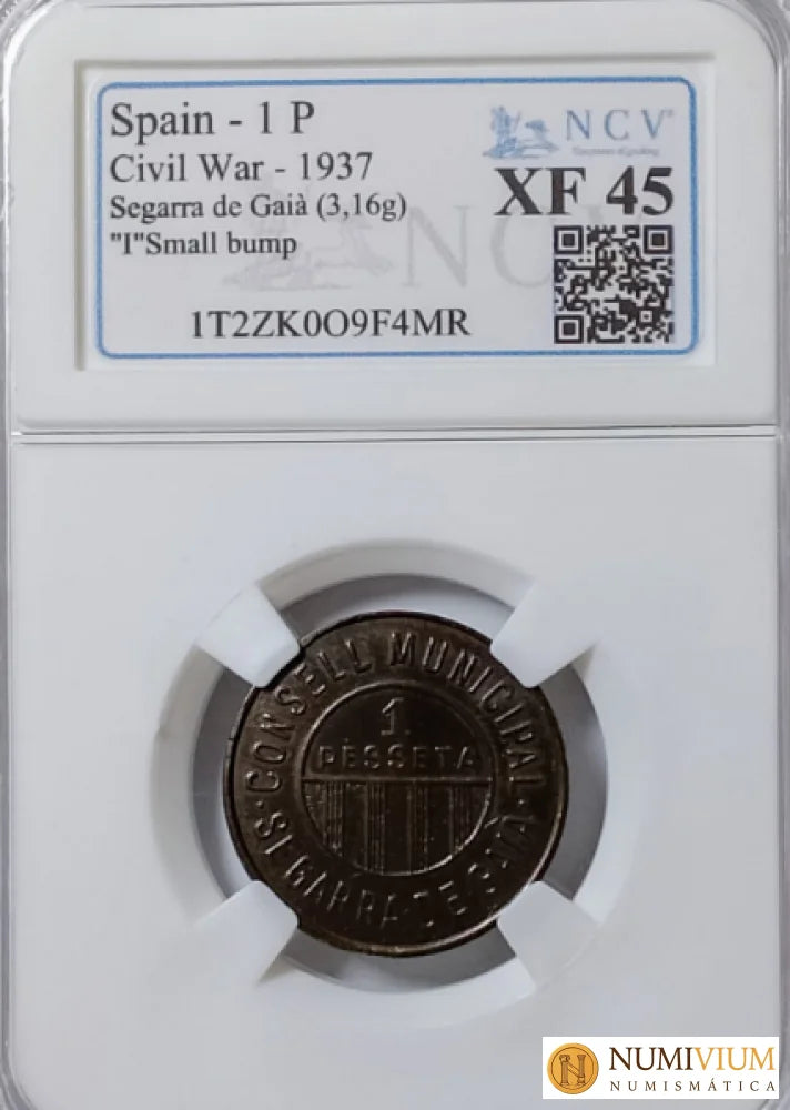 Segarra de Gaia. Serie completa. Raras. Encapsuladas. XF-40 XF-45. Emisiones Locales