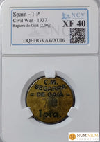 Segarra de Gaia. Serie completa. Raras. Encapsuladas. XF-40 XF-45. Emisiones Locales