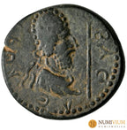 Septimio Severo con Abgar VIII. AE 22. 193-211 d.C. Mesopotamia. Edessa.