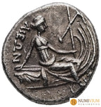 Tetróbolo de plata. Eubea Ninfa Histiaia. Siglos III-II a.C. Tetróbolo