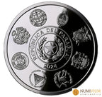 XIII SERIE IBEROAMERICANA ”CAPITALES”. Colección Color. Monedas de 7 países. 2024